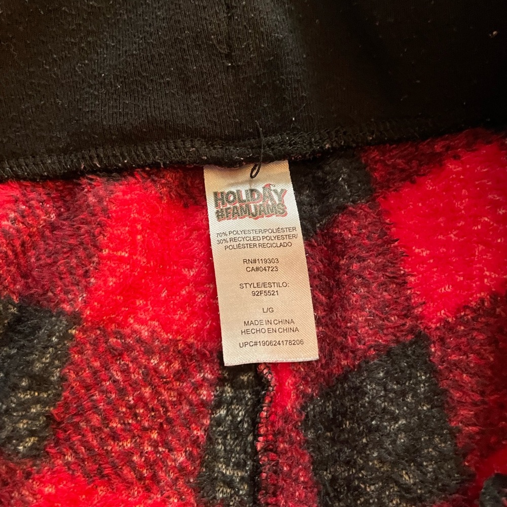 Holiday #FamJams Red Plaid Pajama Pants - Picture 4 of 6
